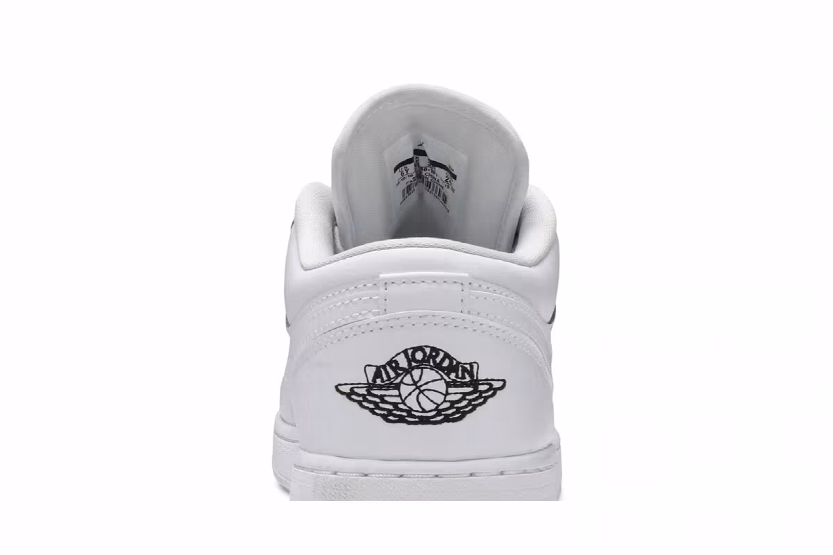 Air Jordan 1 Low GS White Black, view 8