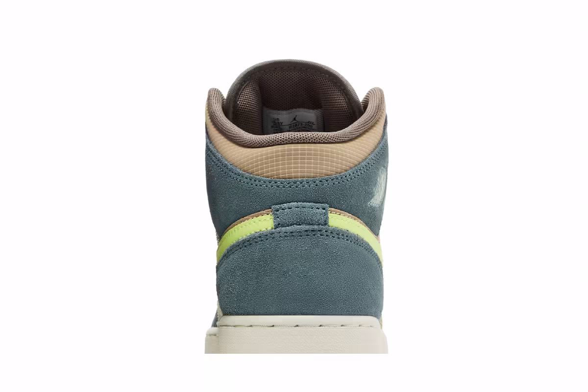 Air Jordan 1 Mid SE GS Lemon Twist, view 8