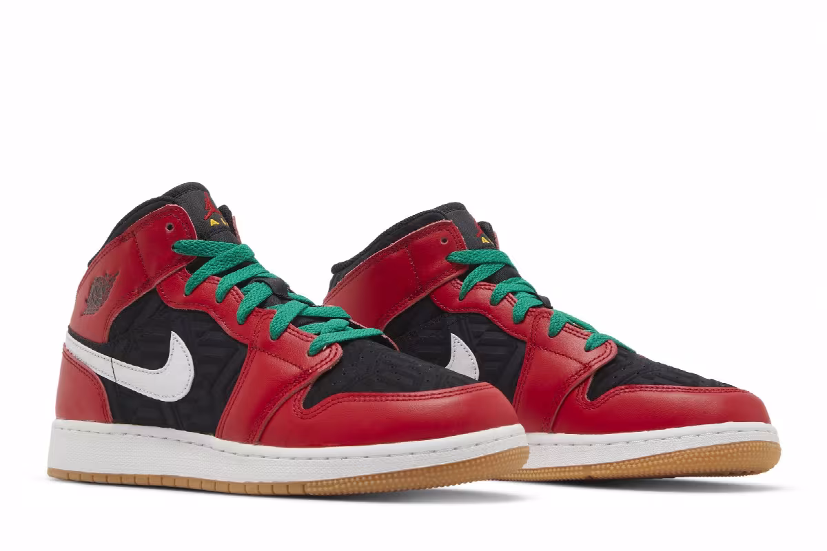 Air Jordan 1 Mid SE GS Christmas, view 9