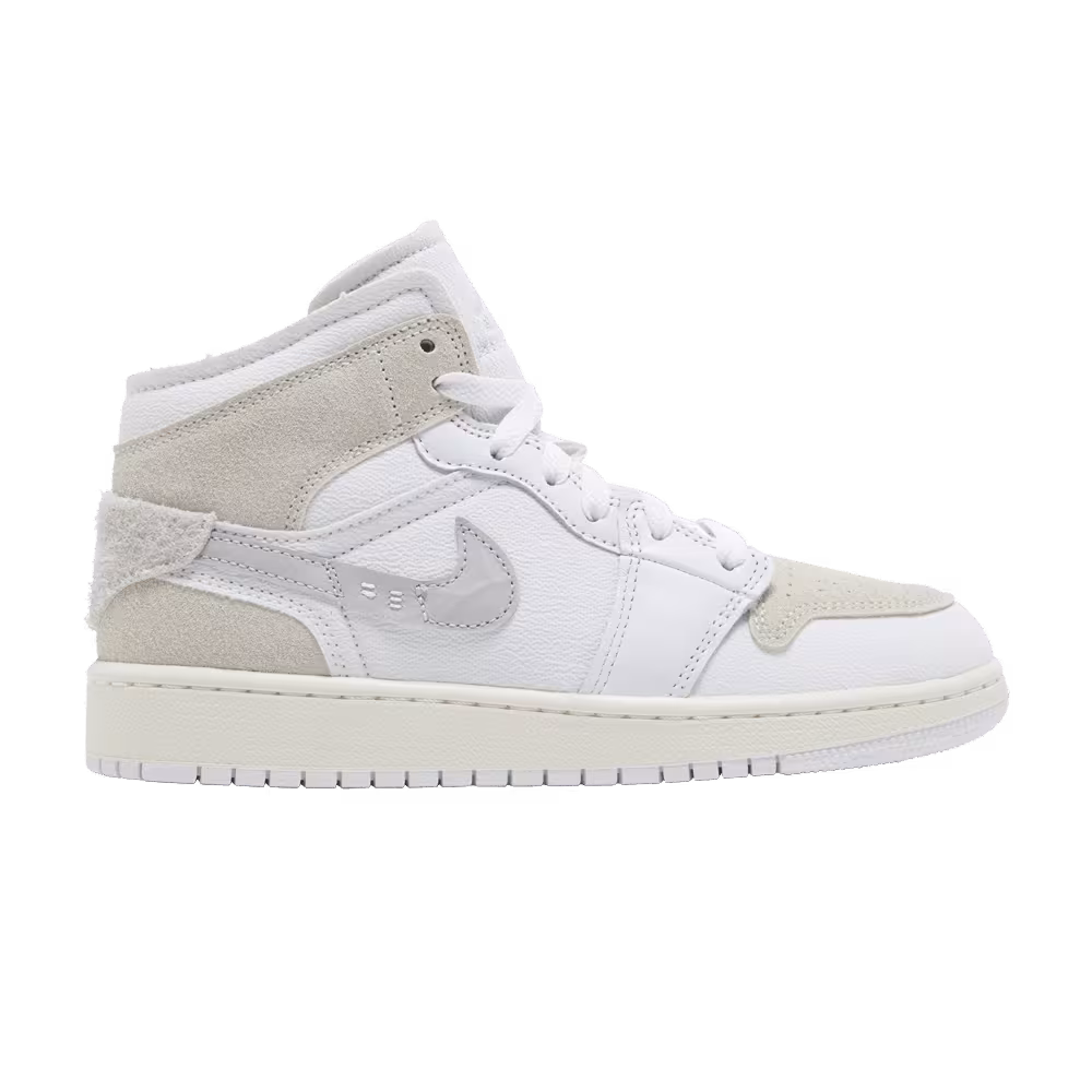 Air Jordan 1 Mid SE Craft GS Inside Out - White Sail
