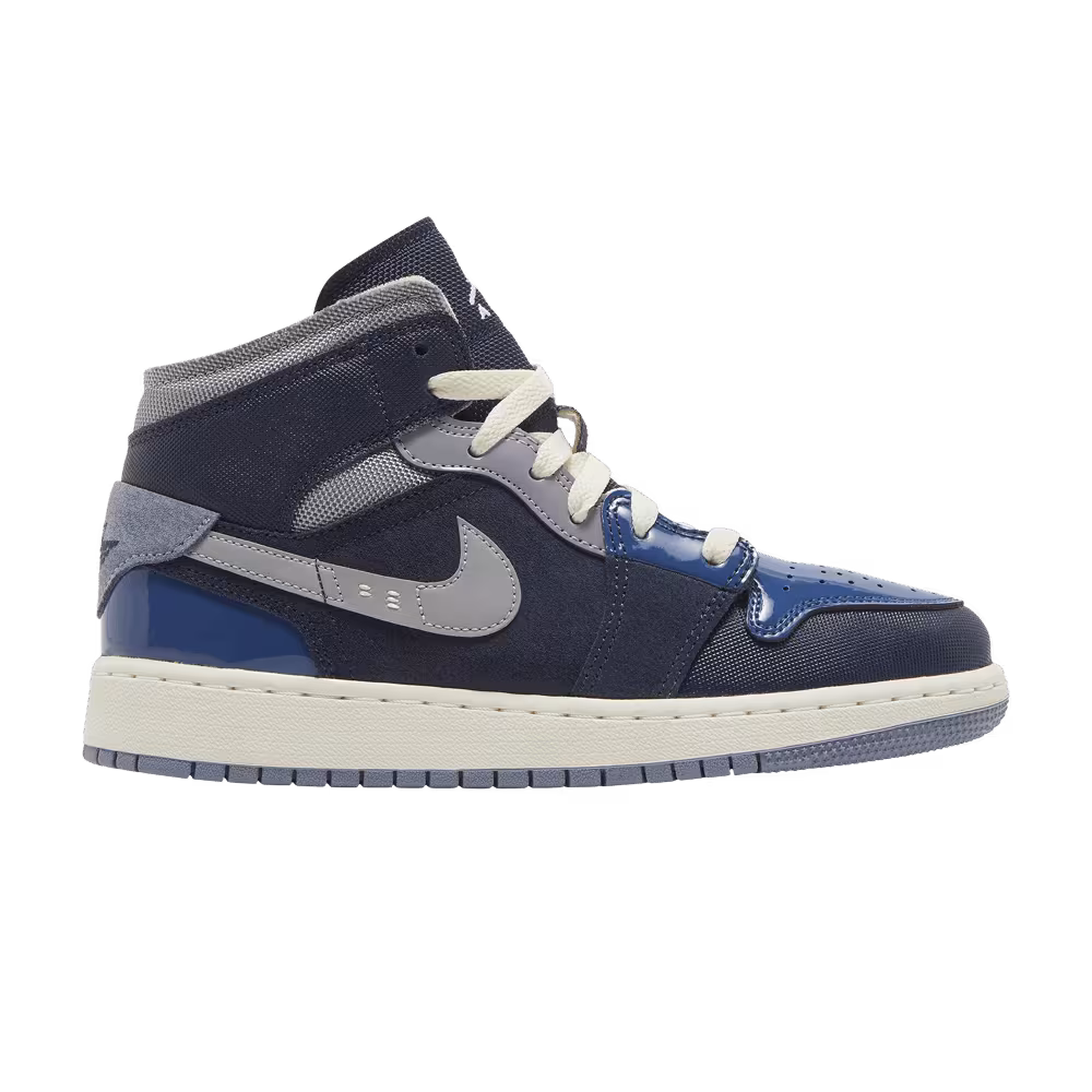Air Jordan 1 Mid SE Craft GS Obsidian