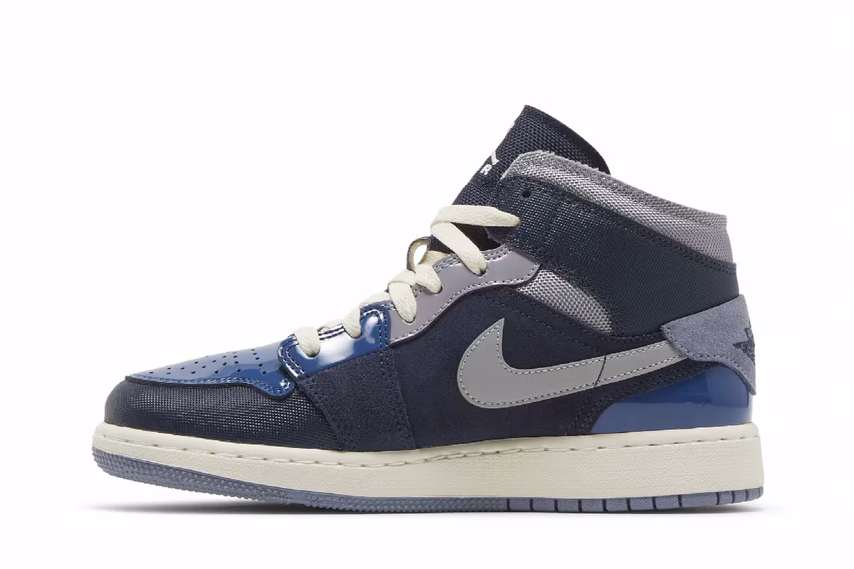 Air Jordan 1 Mid SE Craft GS Obsidian, view 4