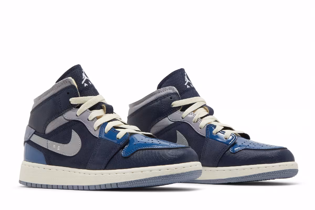 Air Jordan 1 Mid SE Craft GS Obsidian, view 9