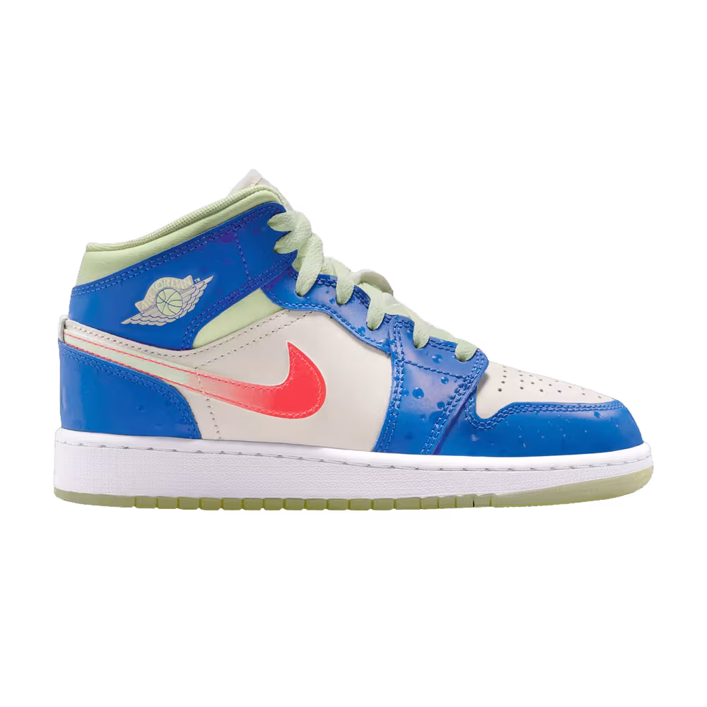 Air Jordan 1 Mid GS Game Royal Pale Ivory