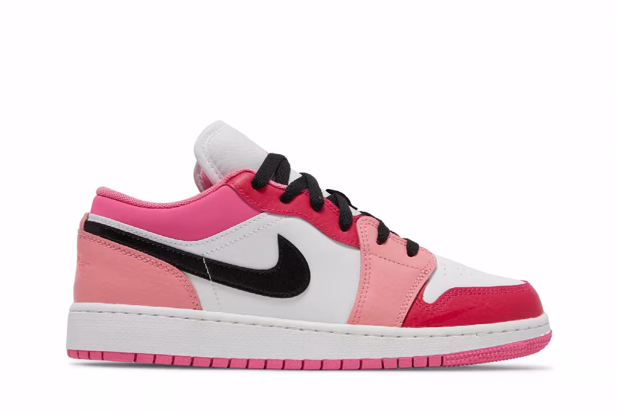 Air Jordan 1 Low GS White Pinksicle, view 2