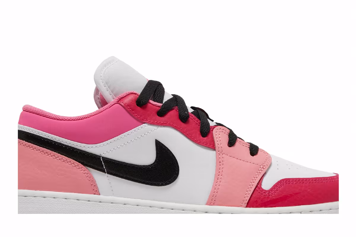 Air Jordan 1 Low GS White Pinksicle, view 3