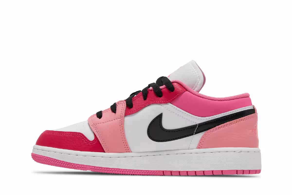 Air Jordan 1 Low GS White Pinksicle, view 4