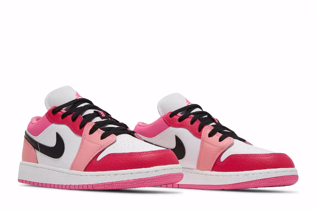 Air Jordan 1 Low GS White Pinksicle, view 9