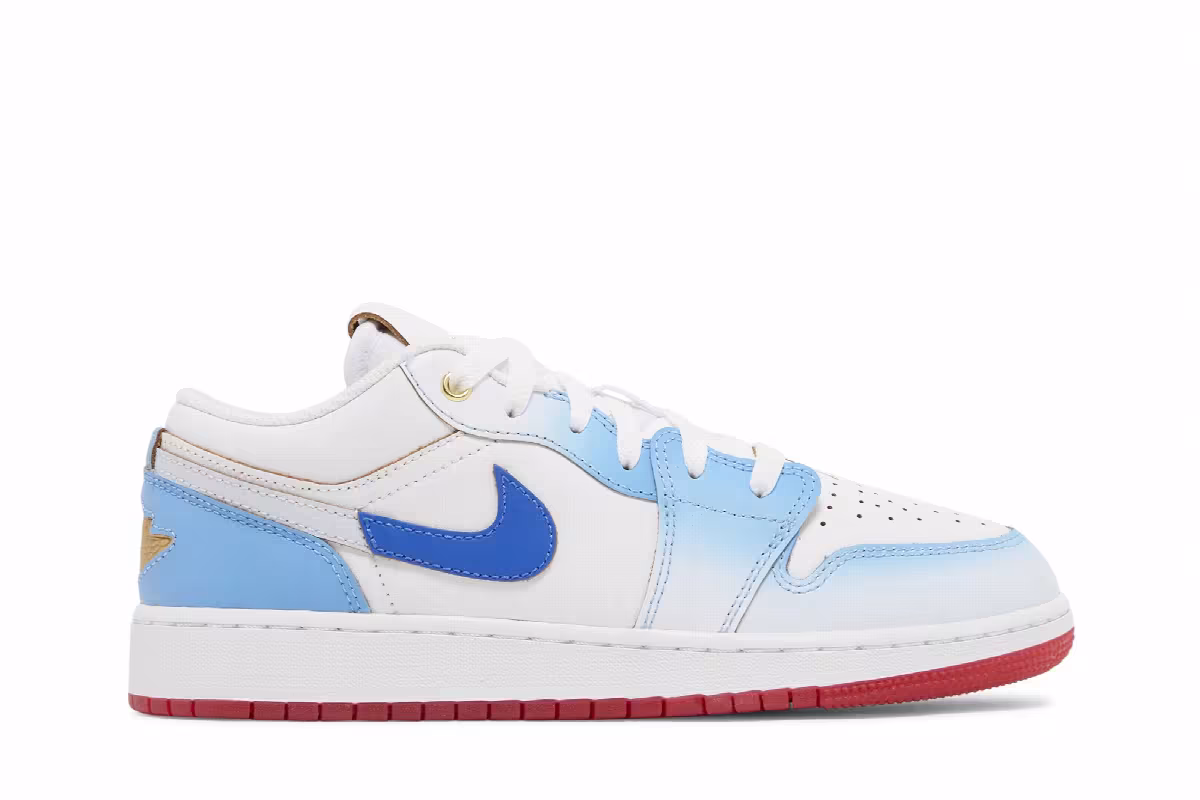 Air Jordan 1 Low SE GS Blue Gradient, view 2
