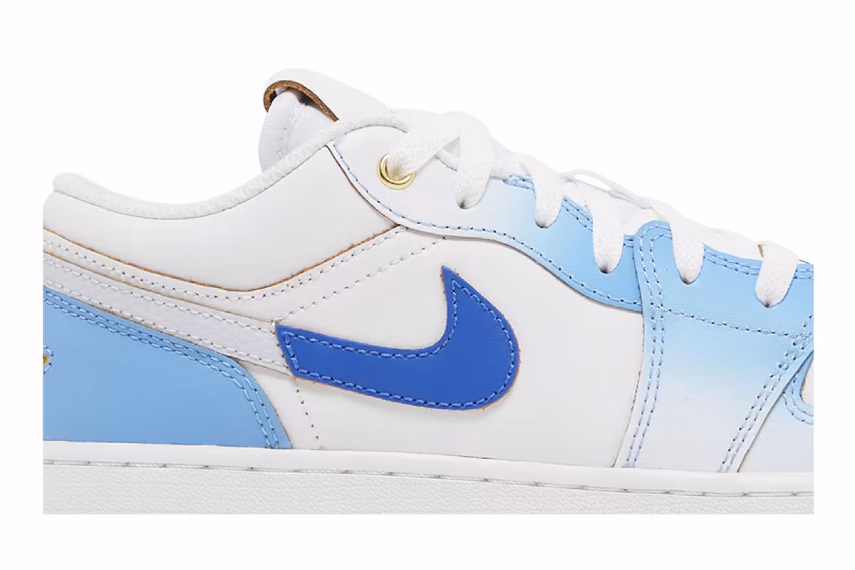 Air Jordan 1 Low SE GS Blue Gradient, view 3