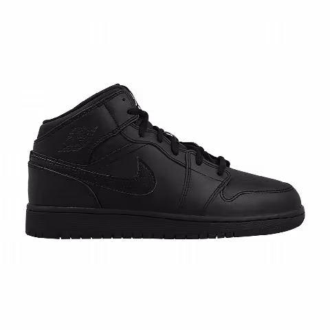 Air Jordan 1 Retro Mid GS 'Black'