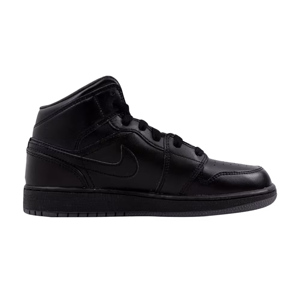 Air Jordan 1 Mid GS Black Dark Grey