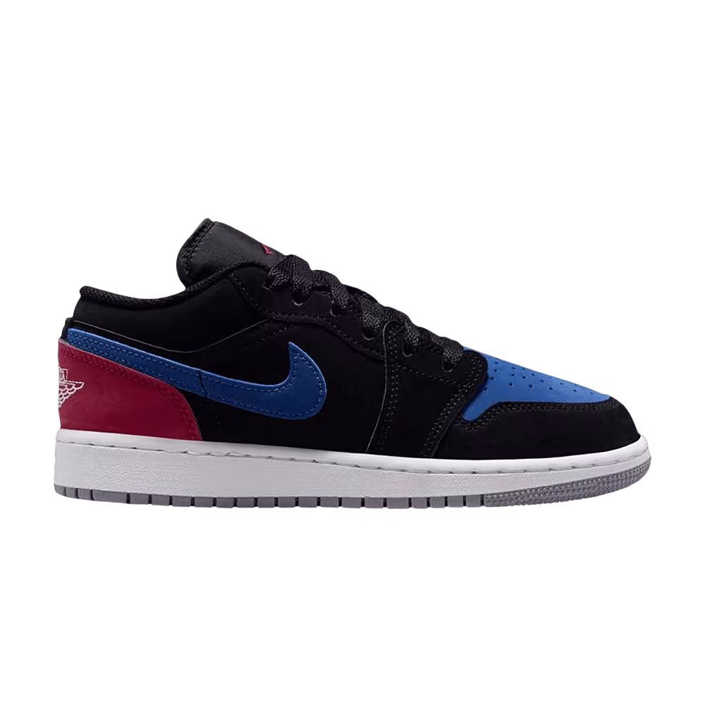 Air Jordan 1 Low GS Black True Blue Red