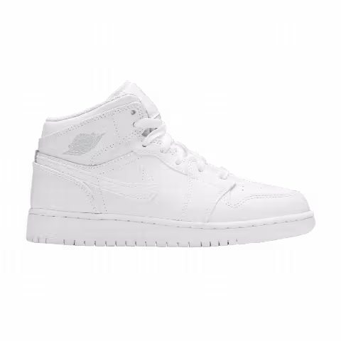 Air Jordan 1 Mid GS 'White Pure Platinum'