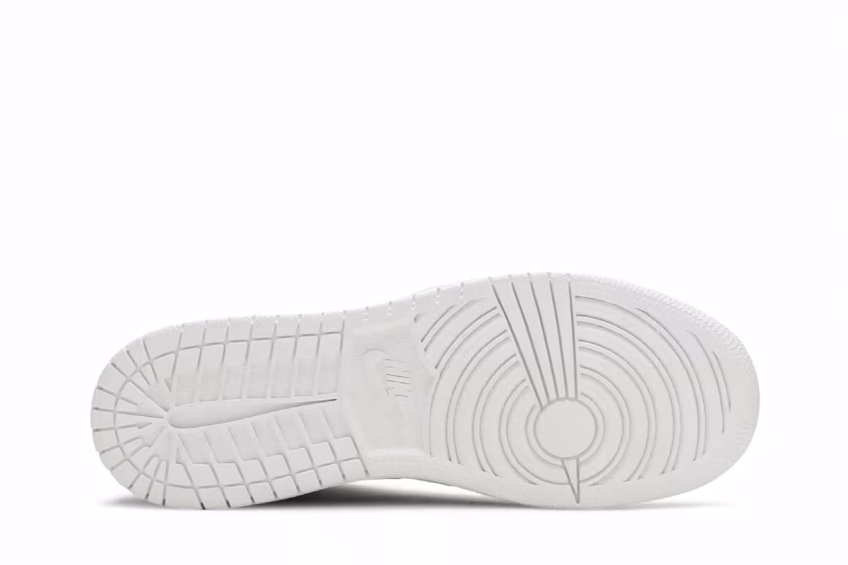 Air Jordan 1 Mid GS White Pure Platinum, view 5