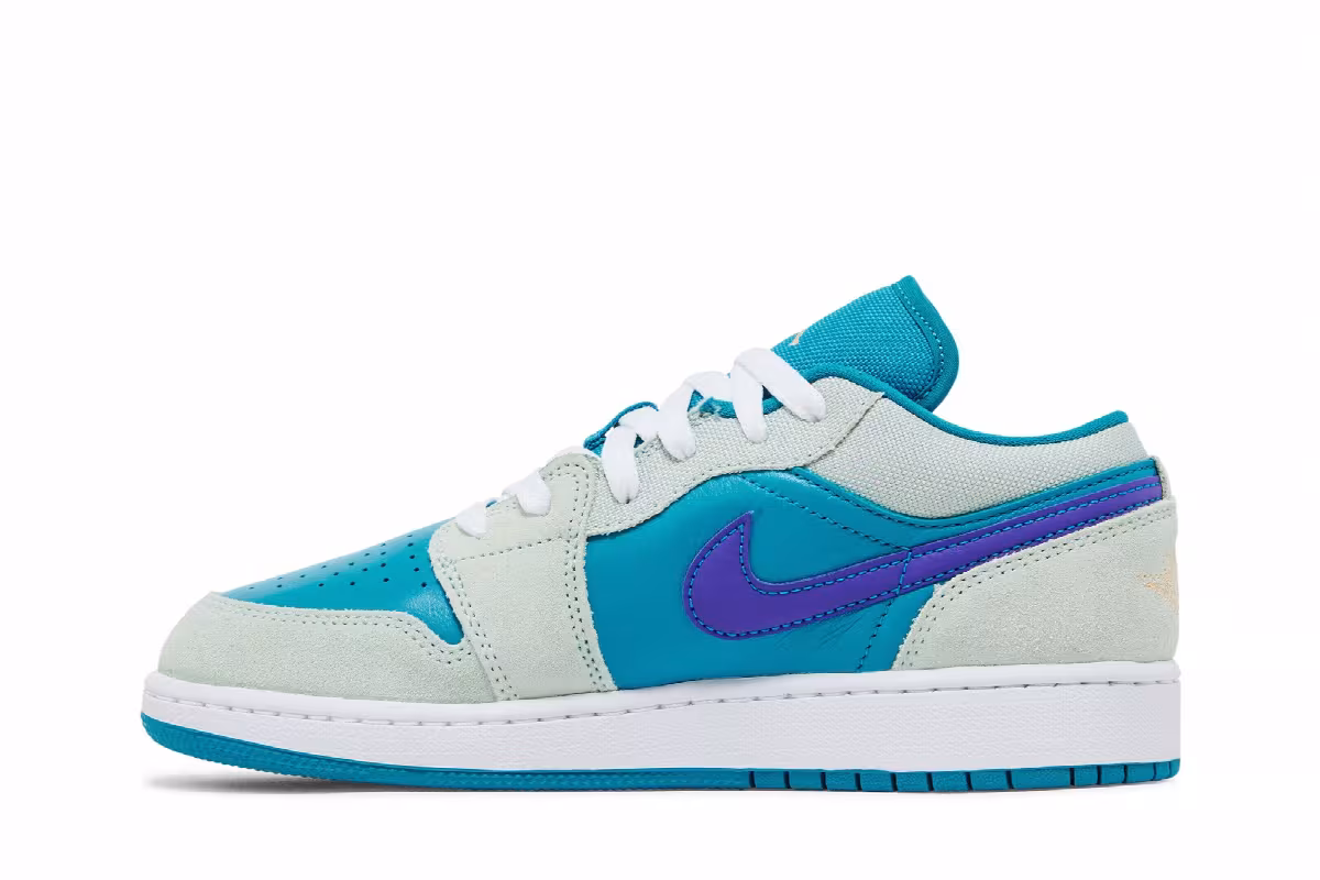 Air Jordan 1 Low SE GS Aquatone Concord, view 4