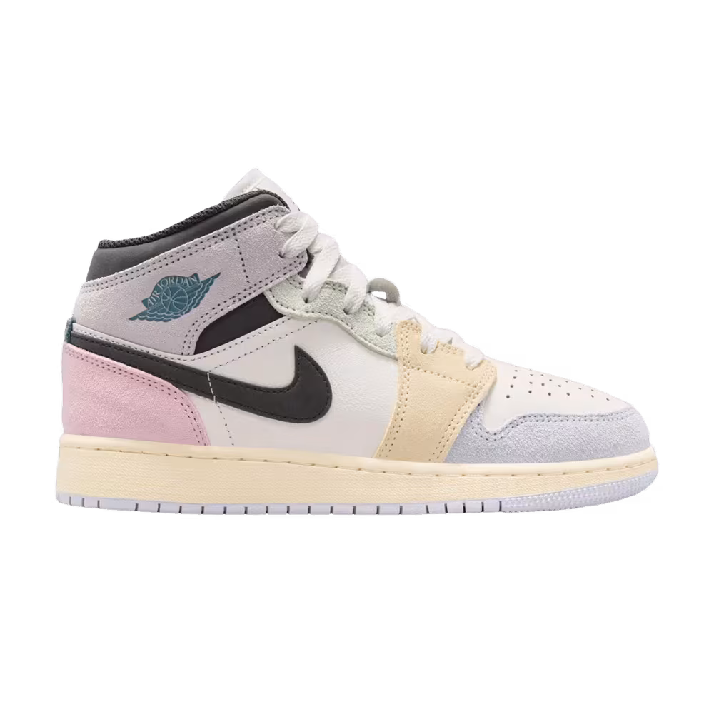 Air Jordan 1 Mid GS Sail Iced Jade