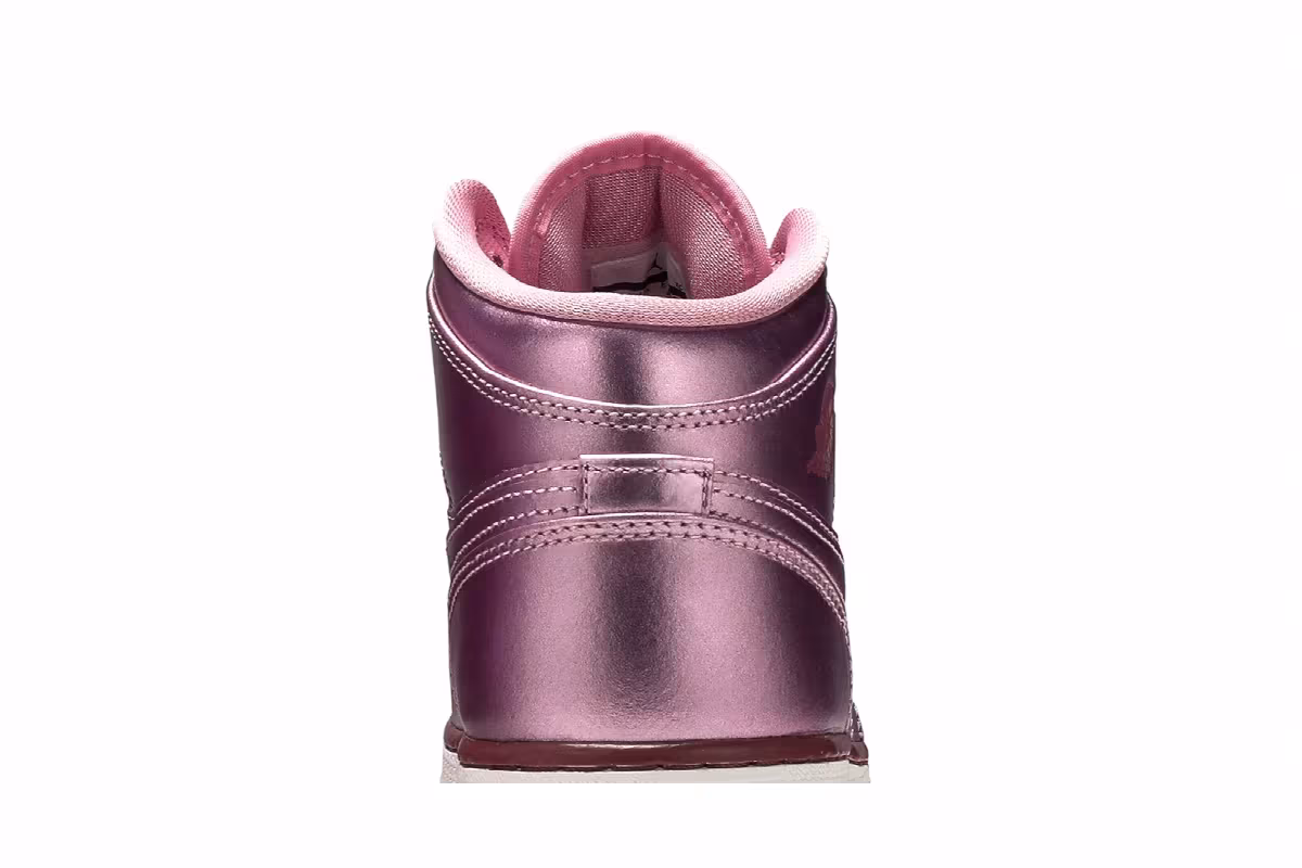 Air Jordan 1 Mid SE GS Pink Rose, view 8