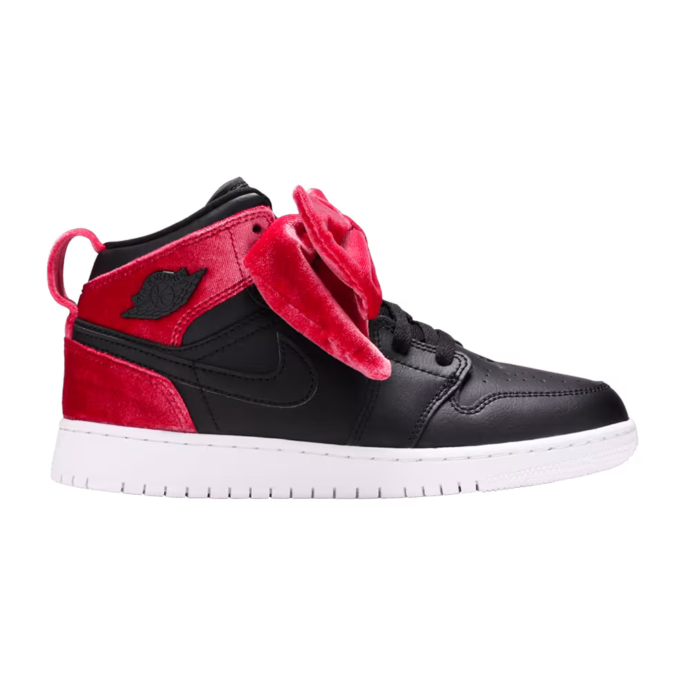 Air Jordan 1 Mid Bow XLD GS Noble Red