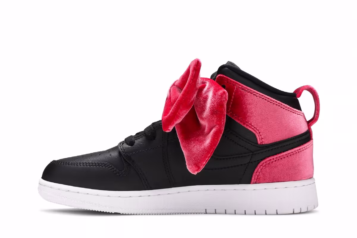 Air Jordan 1 Mid Bow XLD GS Noble Red, view 4