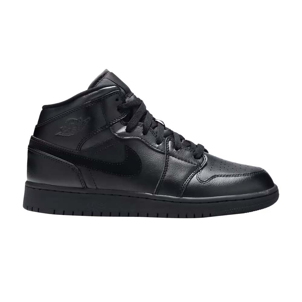 Air Jordan 1 Mid GS Deep Black