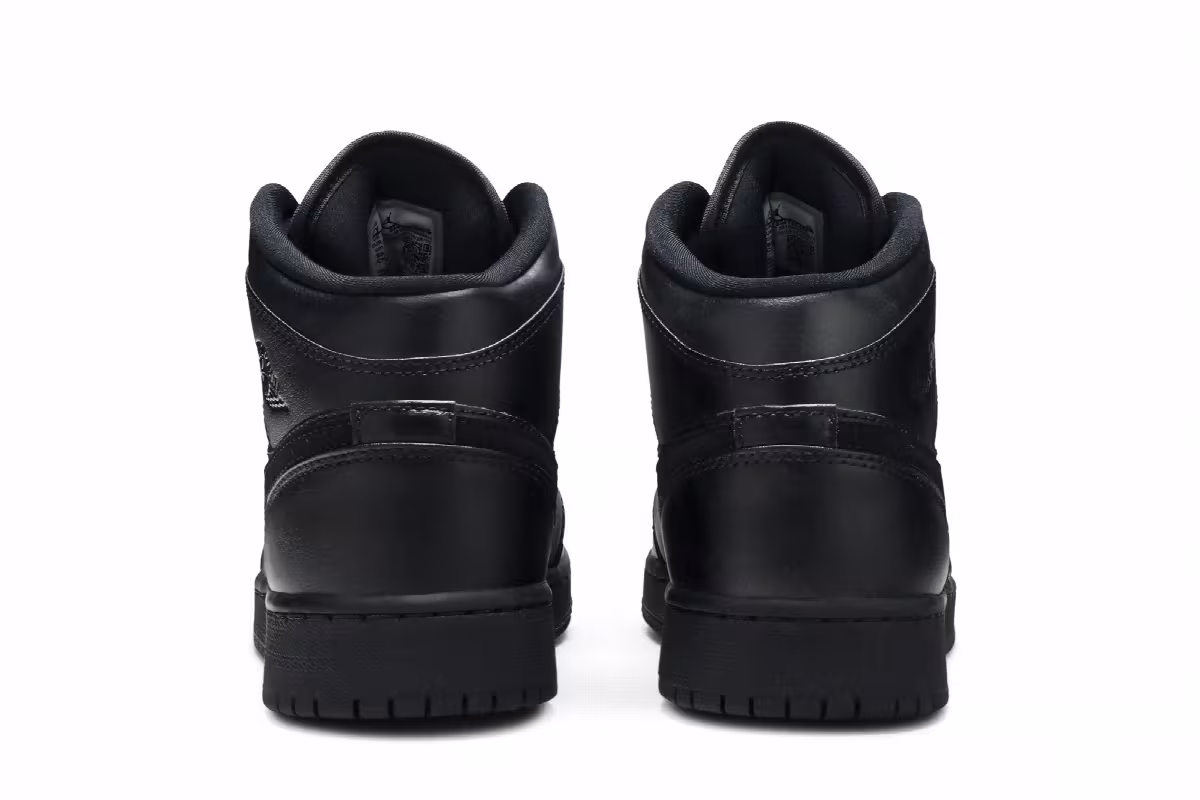 Air Jordan 1 Mid GS Deep Black, view 7
