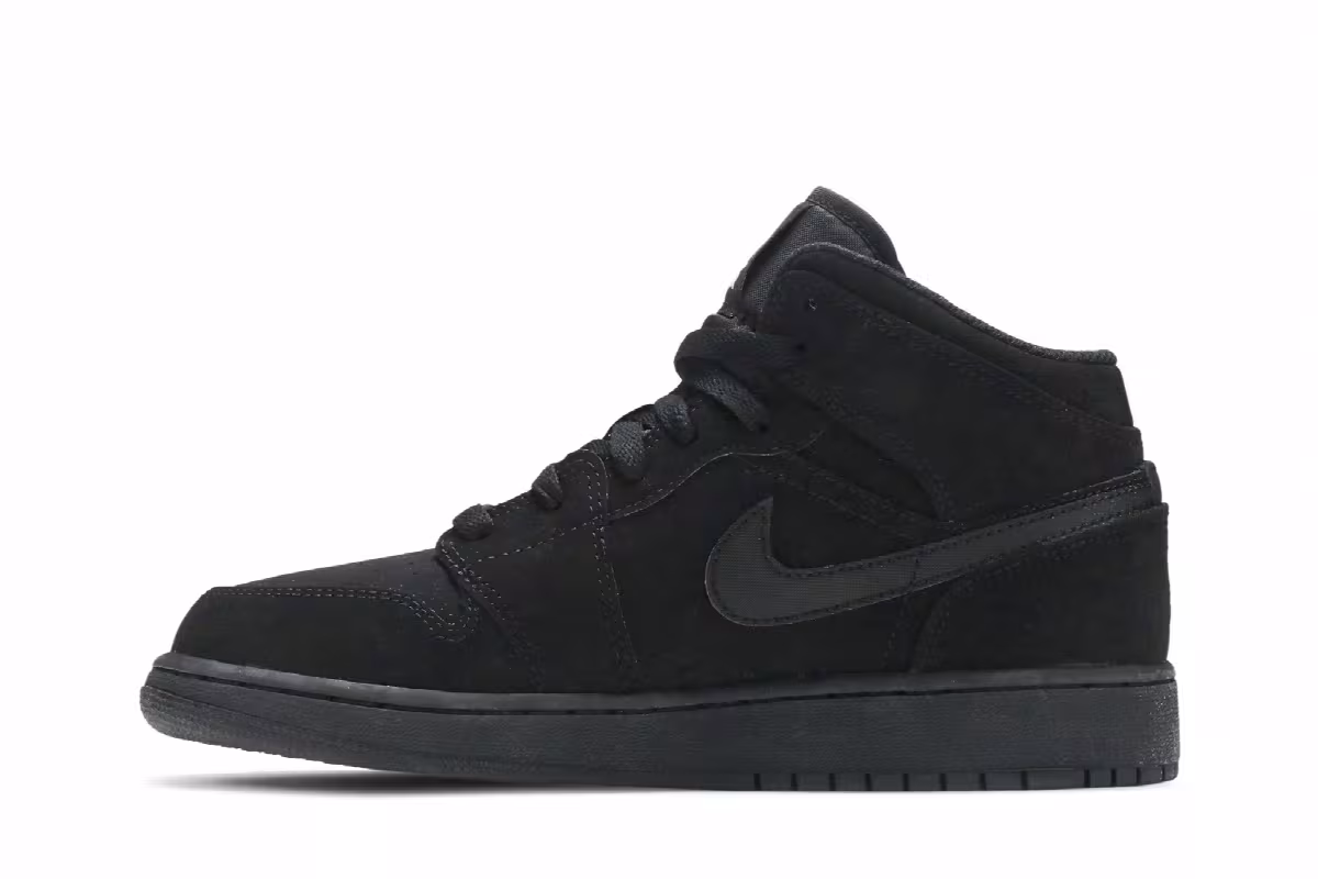 Air Jordan 1 Mid BG Black, view 4