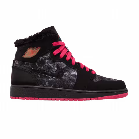 Air Jordan 1 Retro High Prem GS 'Black Vivid Pink'