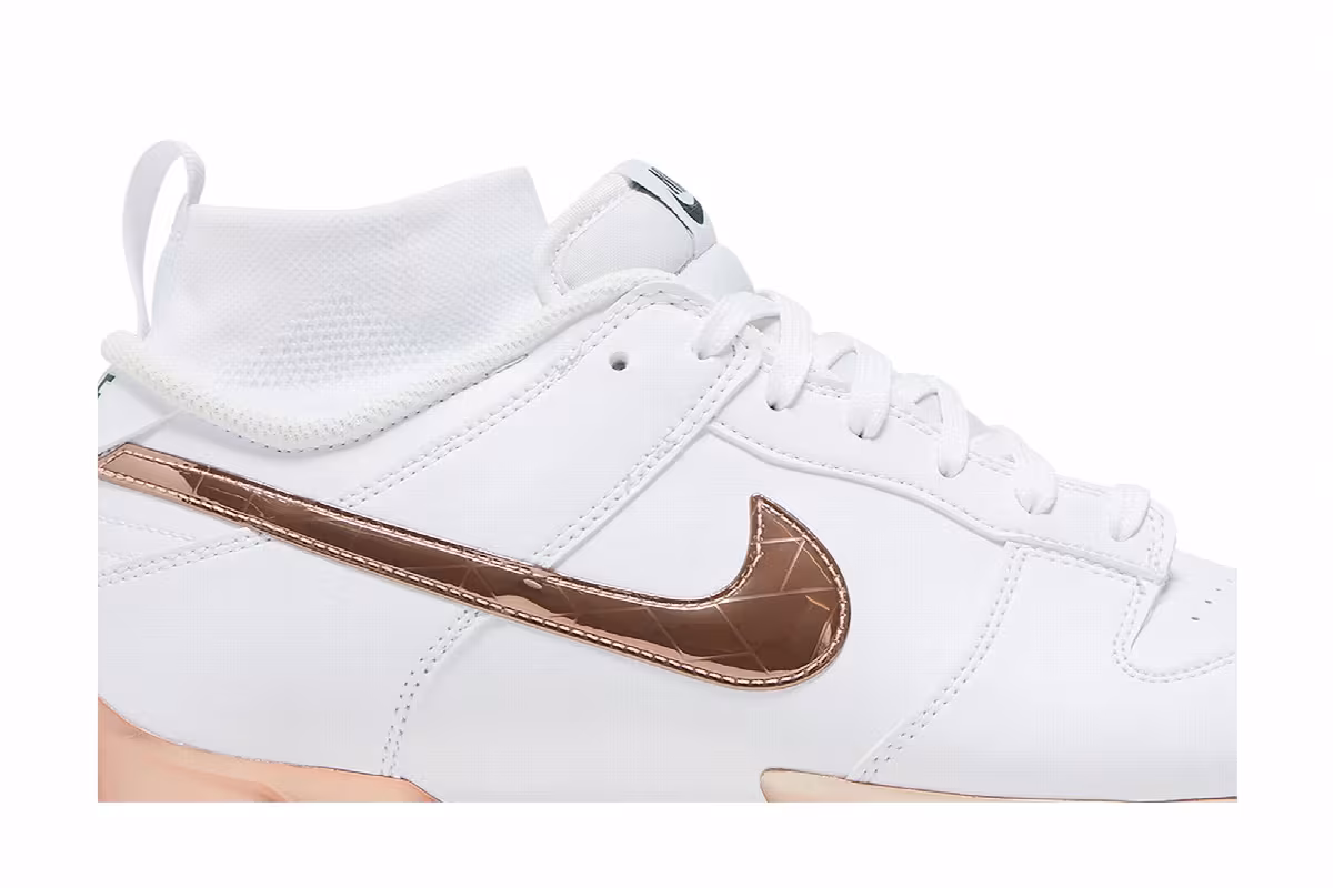 Kyler Murray x Nike Vapor Edge Dunk White Rose Gold, view 3