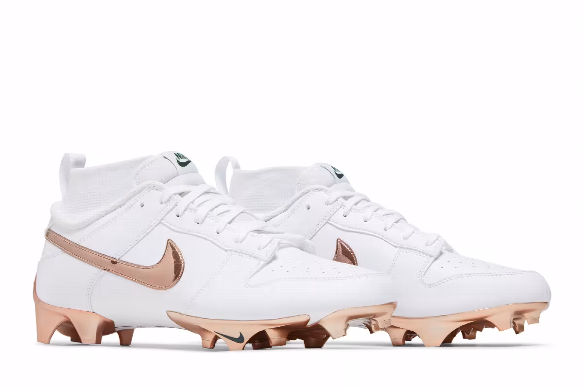 Kyler Murray x Nike Vapor Edge Dunk White Rose Gold, view 9