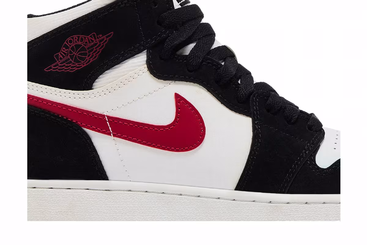 Air Jordan 1 High BG Black Red White, view 3