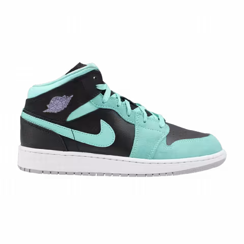 Air Jordan 1 Mid Retro GG 'Black Purple Turquoise'