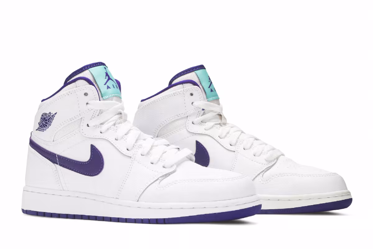 Air Jordan 1 High GG White Court Purple, view 9