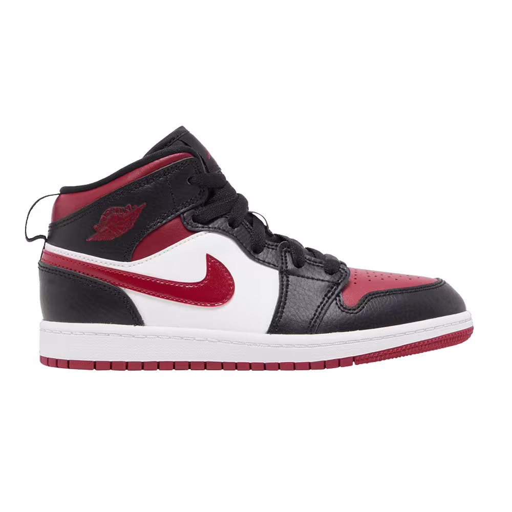 Air Jordan 1 Mid PS Bred Toe