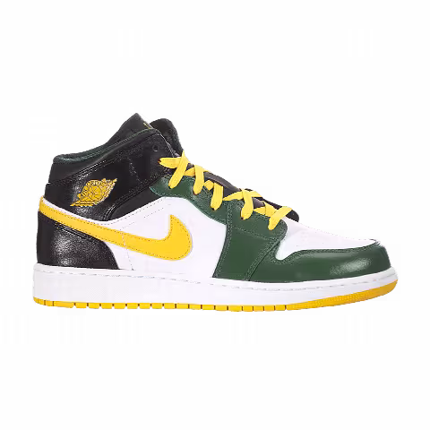 Air Jordan 1 Mid GS 'Gorge Green Gold'