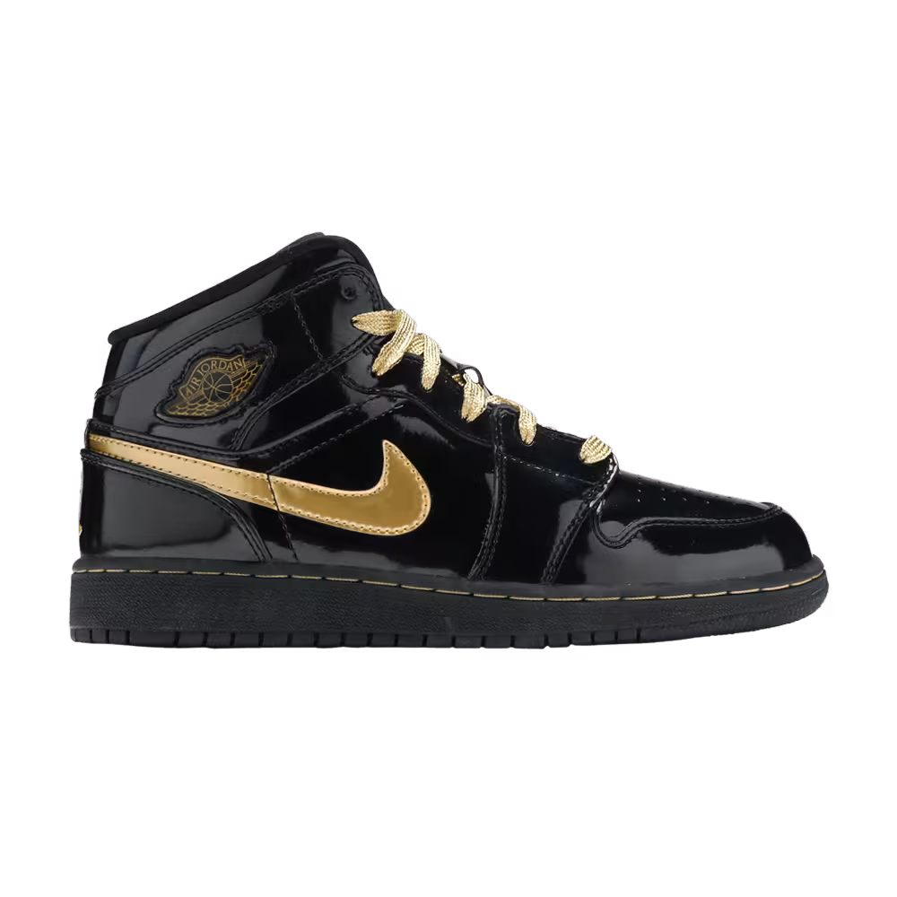 Air Jordan 1 Phat GS Black Metallic Gold