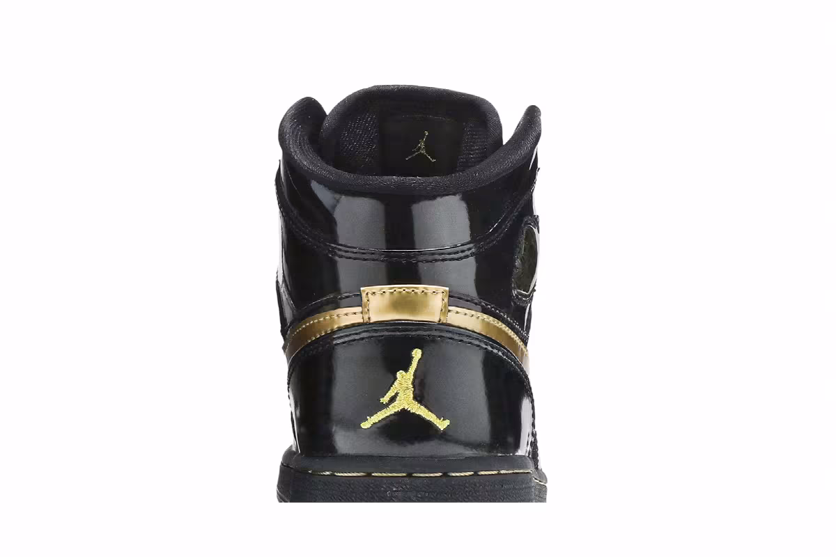 Air Jordan 1 Phat GS Black Metallic Gold, view 8