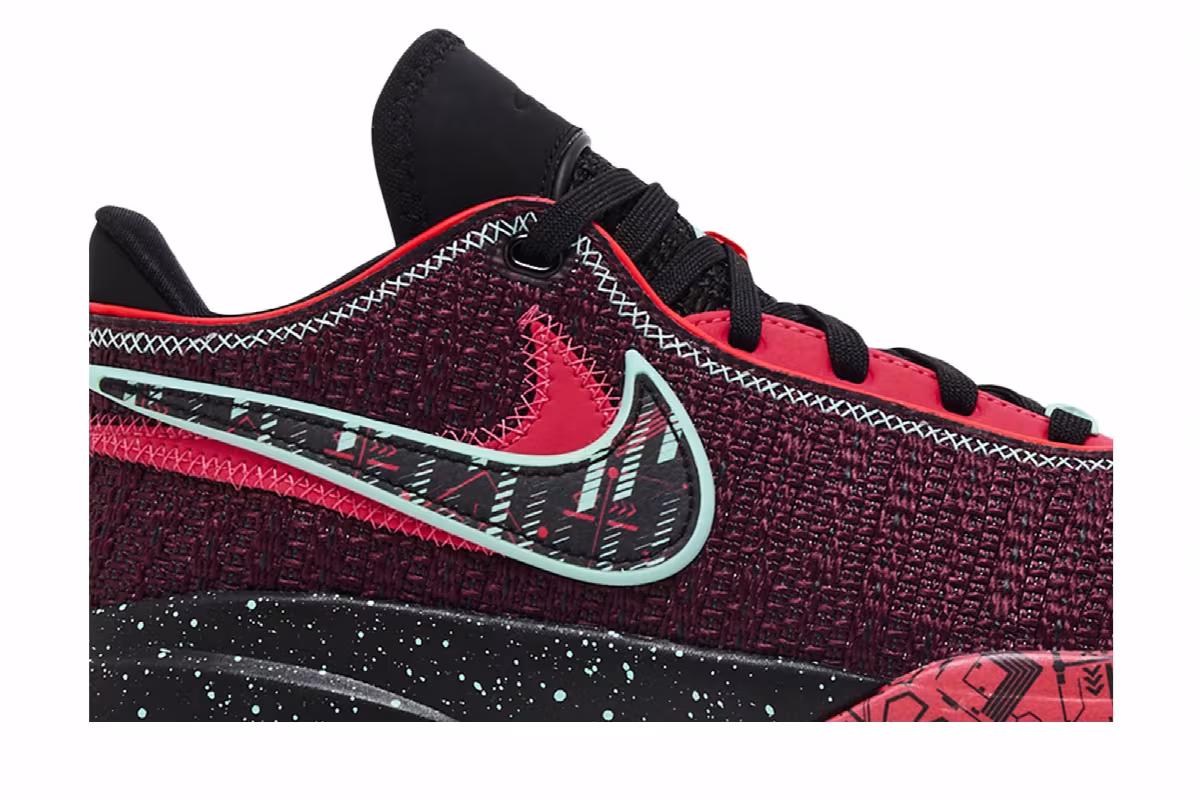 Nike LeBron 20 SE GS Night Maroon, view 3