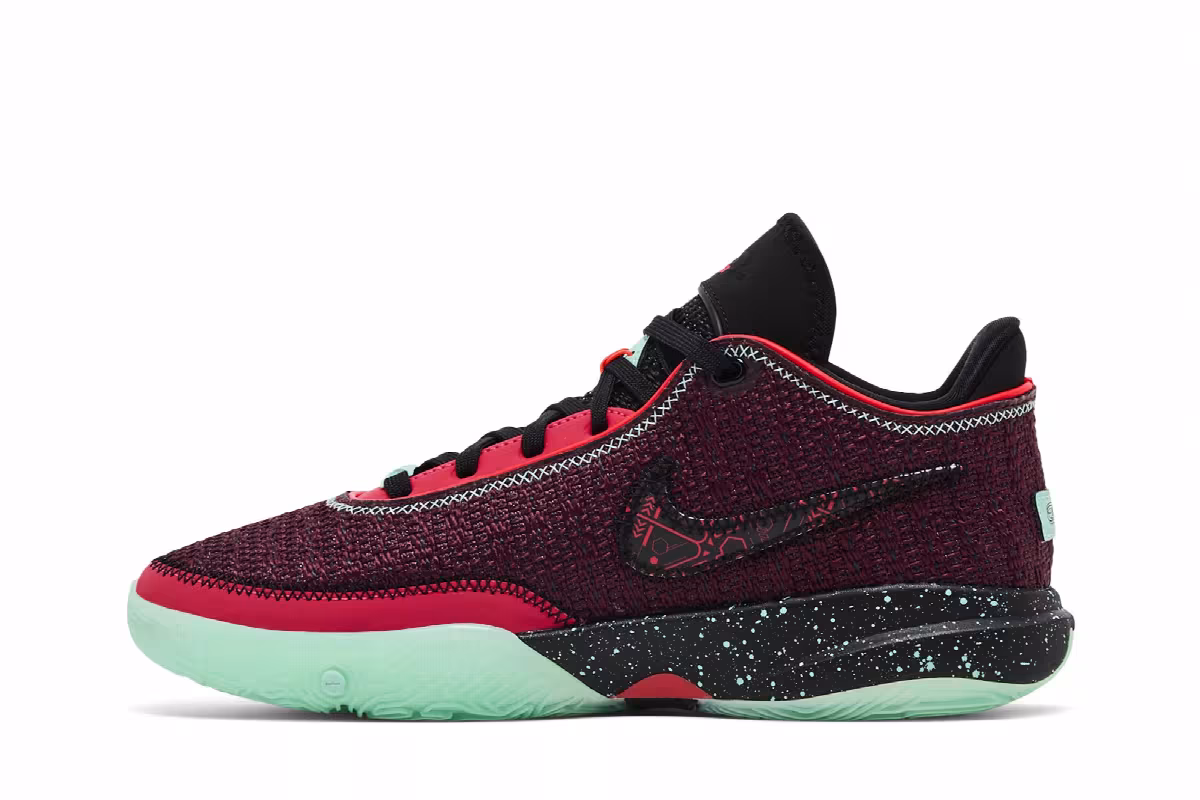 Nike LeBron 20 SE GS Night Maroon, view 4