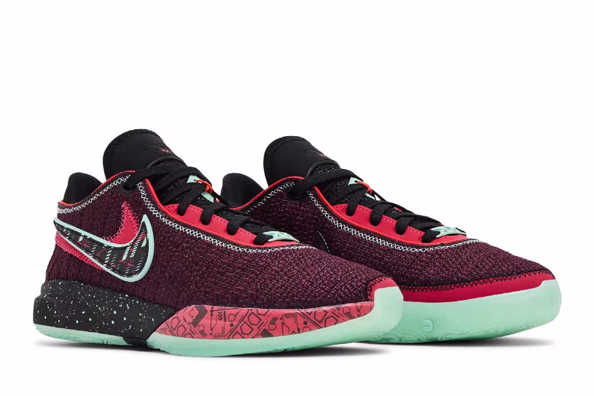 Nike LeBron 20 SE GS Night Maroon, view 9