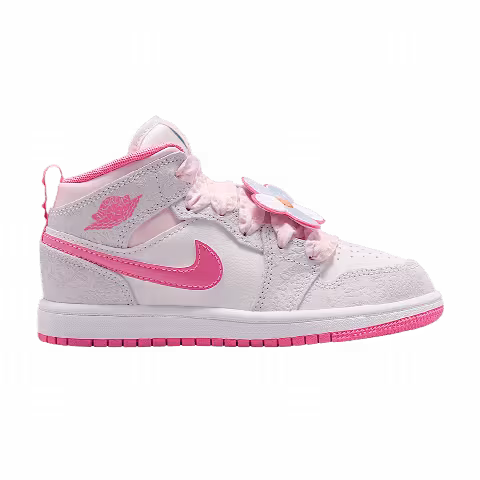 Air Jordan 1 Mid SE PS 'Vast Grey Pink Glow'