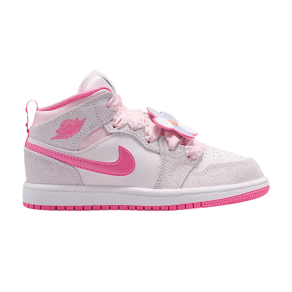 Air Jordan 1 Mid SE PS Vast Grey Pink Glow