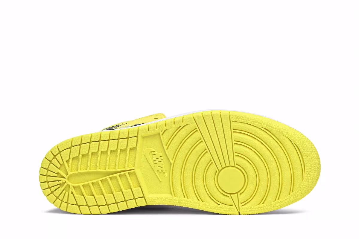 Air Jordan 1 Mid SE PS Rose Patch - Dynamic Yellow, view 5