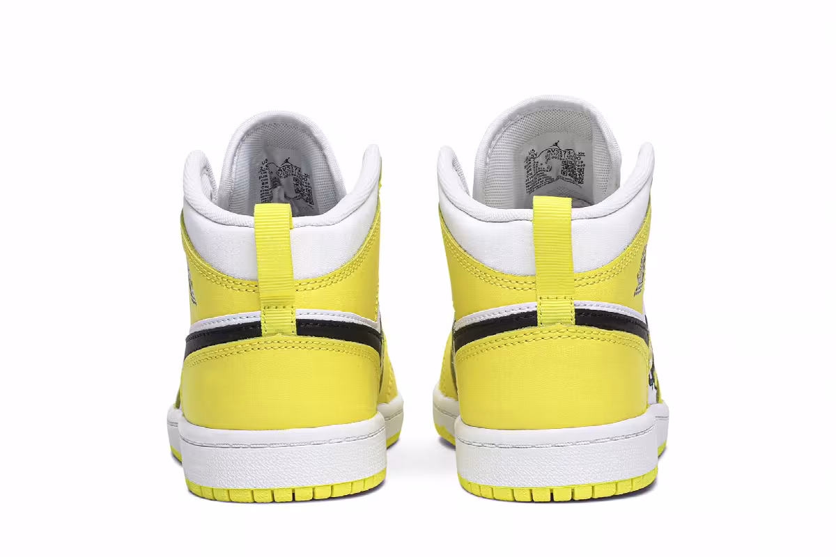 Air Jordan 1 Mid SE PS Rose Patch - Dynamic Yellow, view 7
