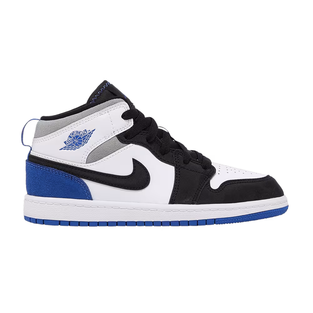 Air Jordan 1 Mid SE PS Royal Black Toe