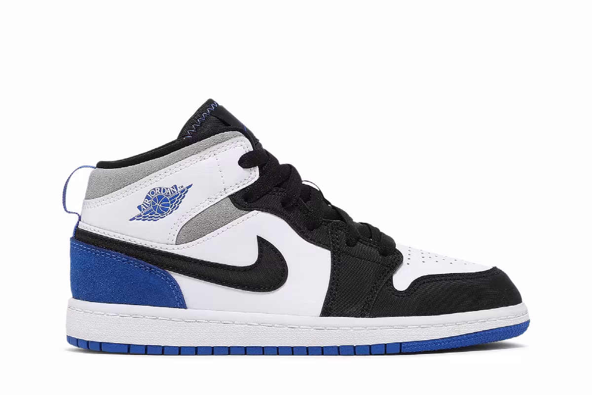 Air Jordan 1 Mid SE PS Royal Black Toe, view 2