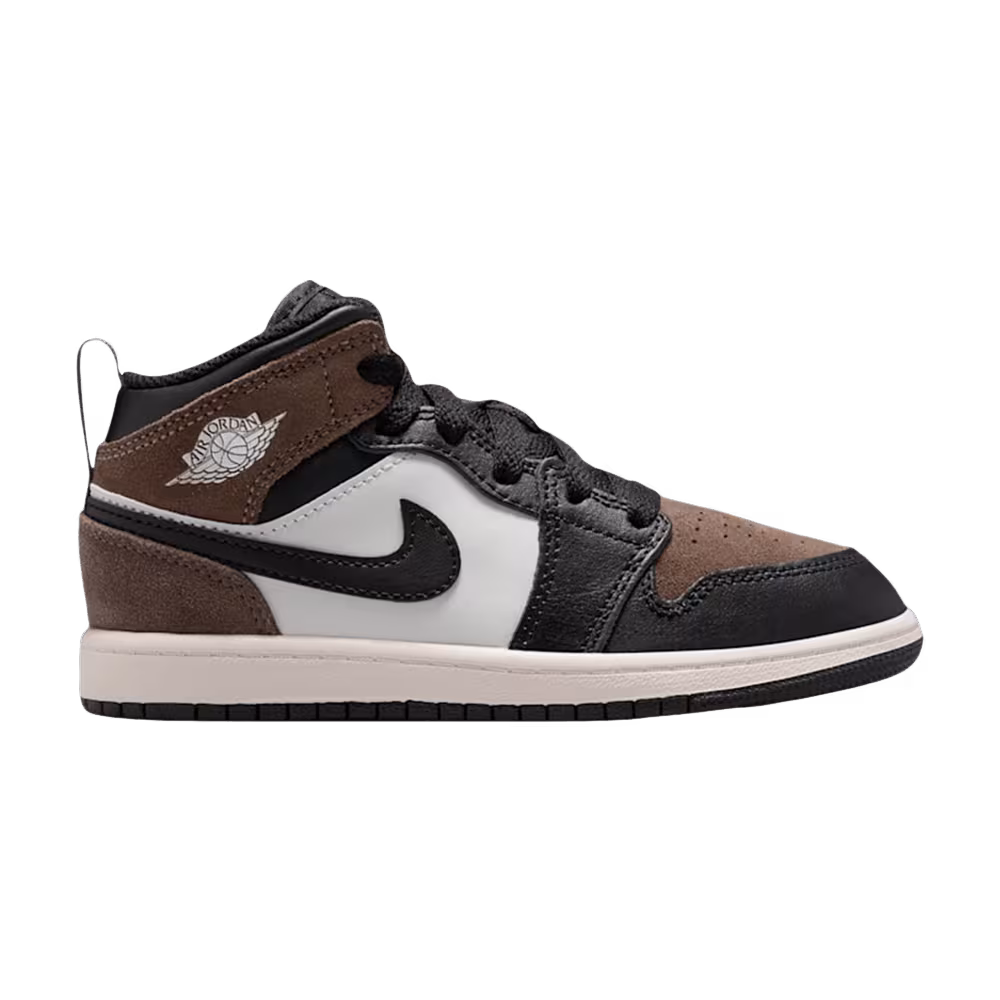Air Jordan 1 Mid PS Black Palomino Red