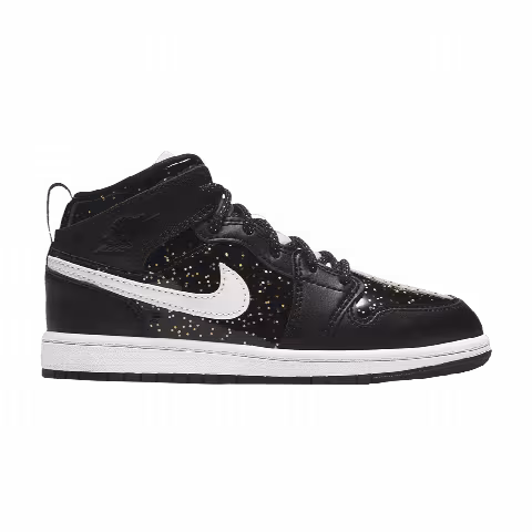 Air Jordan 1 Mid SE PS 'Black Glitter'