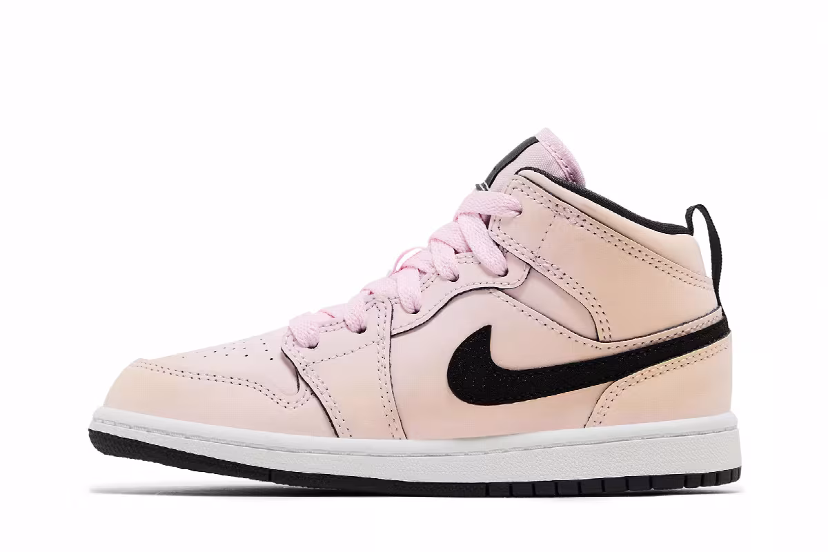 Air Jordan 1 Mid PS Pink Foam Black, view 4