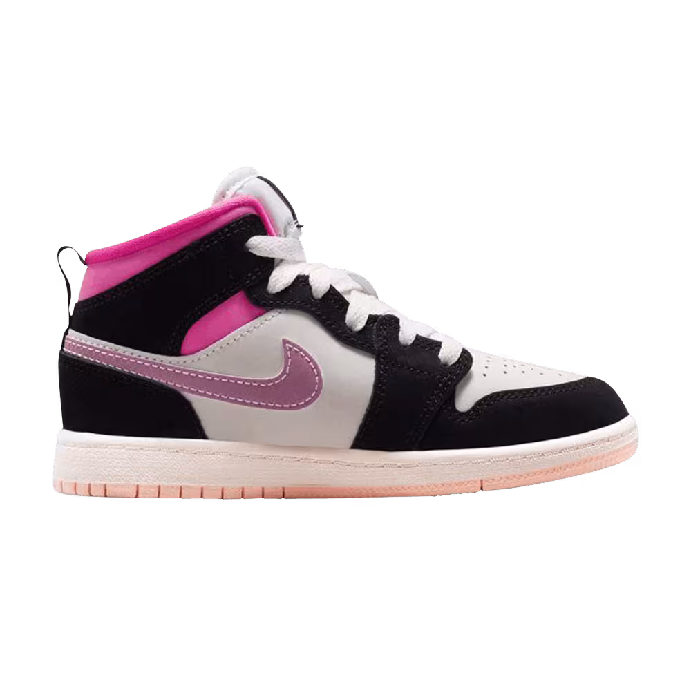 Air Jordan 1 Mid PS Black University Gold Pinksicle